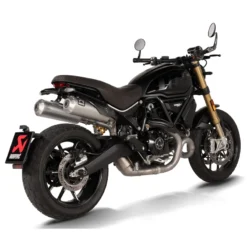Akrapovic S-D11SO13-HBFGT Slip-on Line Exhausts For Ducati Scrambler Pro 1100 '21-
