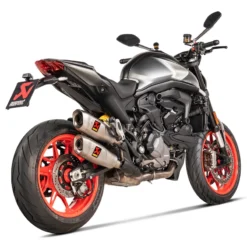 Akrapovic S-D9SO17-HCQT Slip-on Line Exhausts, Titanium For Ducati Monster '21-