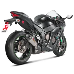 Akrapovic S-K10SO17-ASZ Slip-on Line Tapered Exhaust, Titanium For Kawasaki Ninja ZX-10R '16-'19