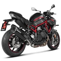Akrapovic S-K10SO25-HGITBL Slip-on Line Exhaust, Black For Kawasaki Z H2 '20-