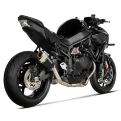 Akrapovic S-K10SO29-ASZTBL Slip-on Line Exhaust, Black For Kawasaki ZH2 '20-