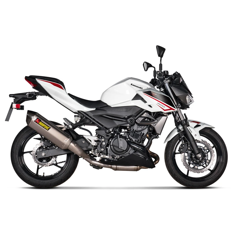Akrapovic S-K4SO7-HRT Slip-on Line Exhaust, Titanium For Kawasaki Z400/Ninja 400 '18- - Image 3