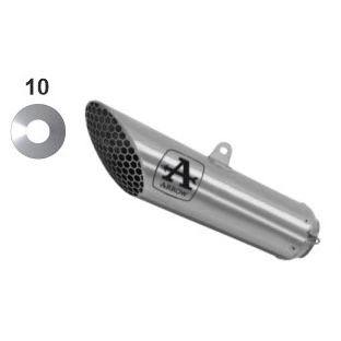 Arrow 71222PR Pro-Race Slip-on Exhaust, Titanium For Ducati Diavel 1260S '19-'20 - Image 2