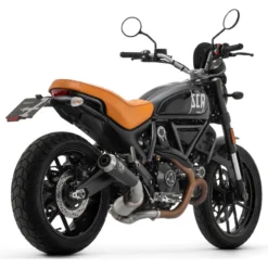 Arrow 71223PRN Pro-Race Slip-on Exhaust, Nichrome Dark Ducati Scrambler 800 Icon '21-