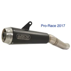 Arrow 71912PRN Pro-Race Nichrome Dark Slip-on Exhaust For Kawasaki Z900 (2020-)
