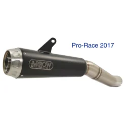 Arrow 71884PRN Pro Race Exhaust, Nichrom Dark For Ducati Scrambler 1100 (2018-)