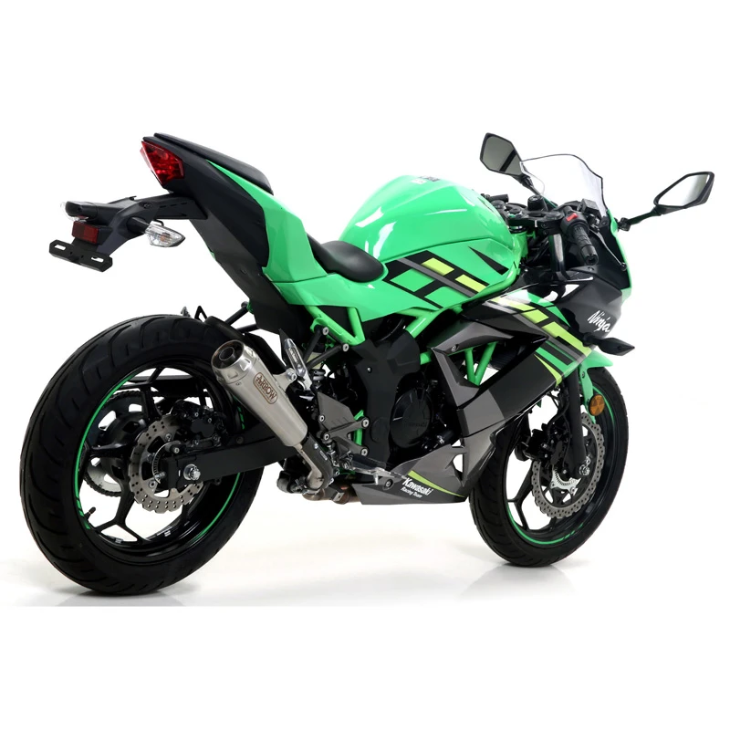 Arrow 71897PRI Pro-Race Slip-on Exhaust Nichrome For Kawasaki Ninja 125 (2019-)