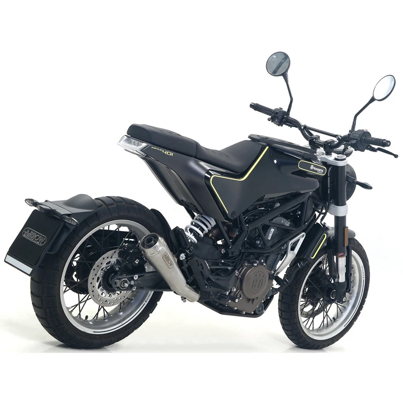 Arrow 71905PRI Pro-Race Slip-on Exhaust, Nichrome For Kawasaki Ninja 400 '18-'19