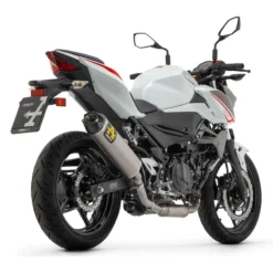 Arrow 71950PK Indy-Race Slip-on Exhaust, Titanium For Kawasaki Z400/Ninja 400 (2022-)