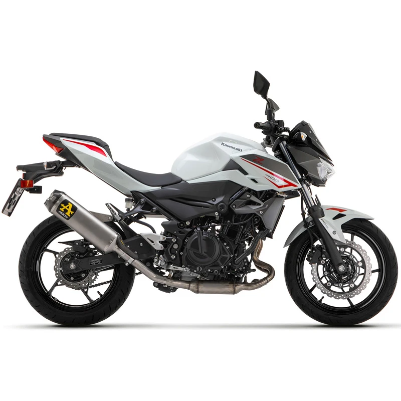 Arrow 71950PK Indy-Race Slip-on Exhaust, Titanium For Kawasaki Z400/Ninja 400 (2022-) - Image 2