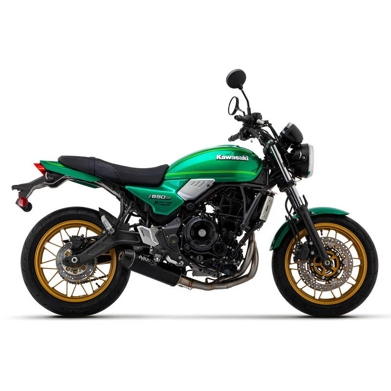 Arrow 74510RBW Rebel Full Exhaust, Nichrome For Kawasaki Z650RS (2022-)