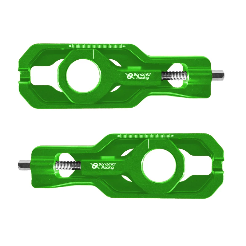 Bonamici CHAD2-GREEN Chain Adjusters For Kawasaki ZX-10R (2016-)