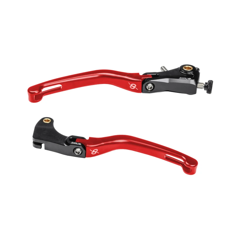 Bonamici KL20-BLACK-RED Folding Levers, Black For MV Agusta F3 675 / 800 (2011-)