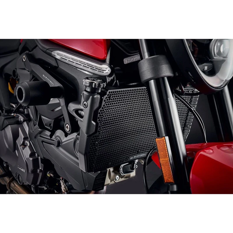 Evotech PRN015543 Radiator Guard, Black For Ducati Monster/Plus 937 (2021-) - Image 6