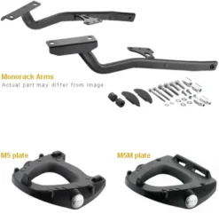 Givi 448FZ Monorack Sidearms For Kawasaki Z750 & Z1000