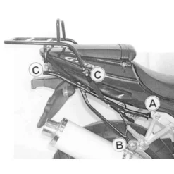 Hepco & Becker 650.778 01 01 Rear Rack For Hyosung GT125 / 250 / 650 Naked