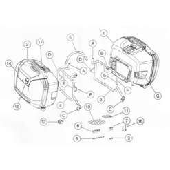 Hepco & Becker 650.799 00 01 Side Carrier For Buell XB12 Ulysses