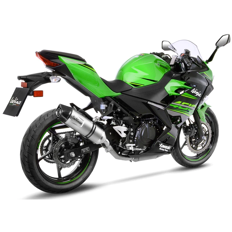 LeoVince 14259E LV One Evo Slip-on Exhaust, Stainless For Ninja 400 / Z400 '18-