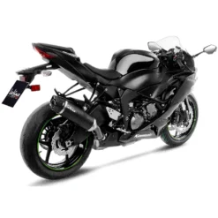 LeoVince 14307E LV One Evo Slip-on Exhaust, Carbon For Kawasaki Ninja ZX-6R '19-'21