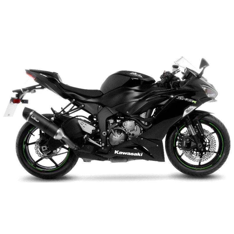 LeoVince 14307E LV One Evo Slip-on Exhaust, Carbon For Kawasaki Ninja ZX-6R '19-'21 - Image 2