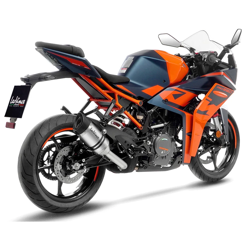 LeoVince 14417E LV Pro Slip-on Exhaust, Stainless For KTM RC125 / RC390 Duke '22-