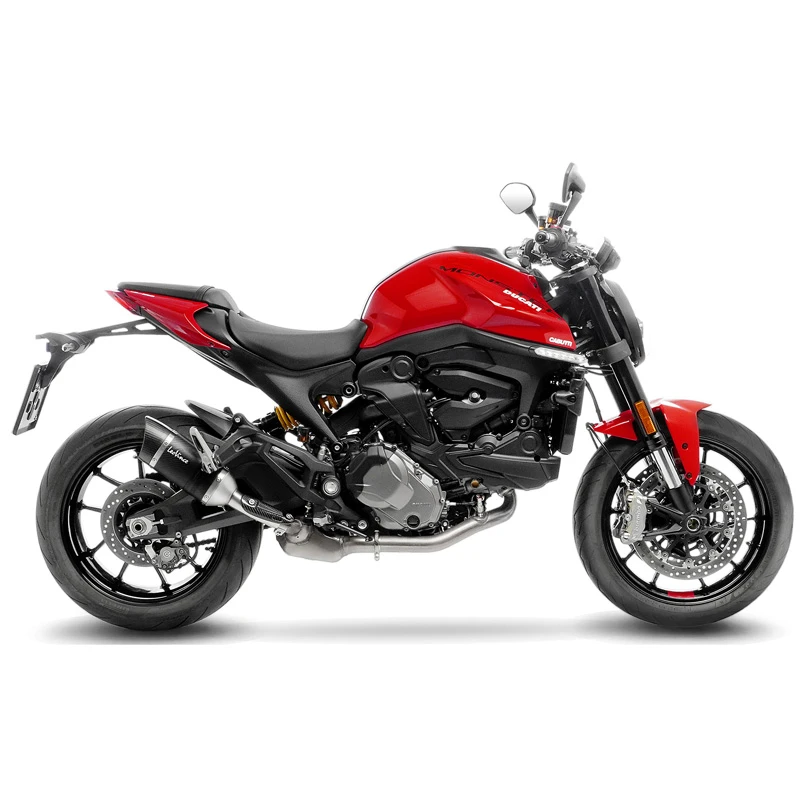 LeoVince 14425E LV Pro Slip-on Exhaust, Carbon For Ducati Monster 937/+ '21- - Image 2