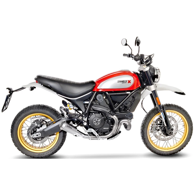 LeoVince 15202 LV-10 Stainless Slip-on Exhaust For Ducati Scrambler 800 '17-'22 - Image 2