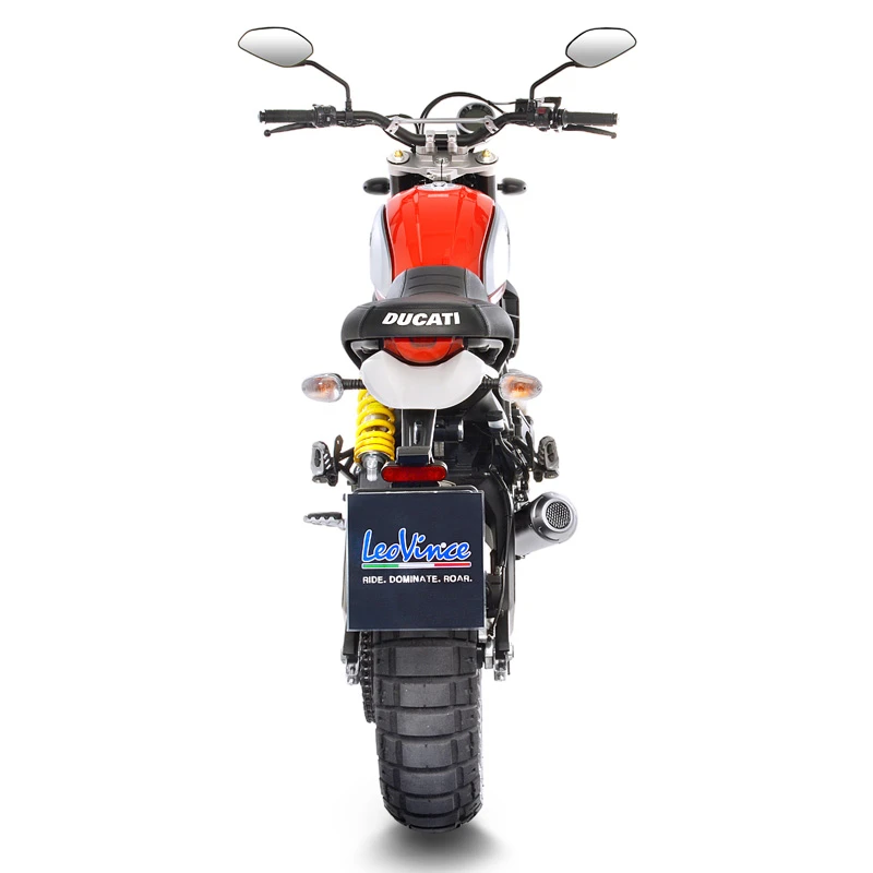 LeoVince 15202 LV-10 Stainless Slip-on Exhaust For Ducati Scrambler 800 '17-'22 - Image 3