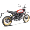 LeoVince 15202B LV-10 Black Slip-on Exhaust For Ducati Scrambler 800 Desert Sled '17-