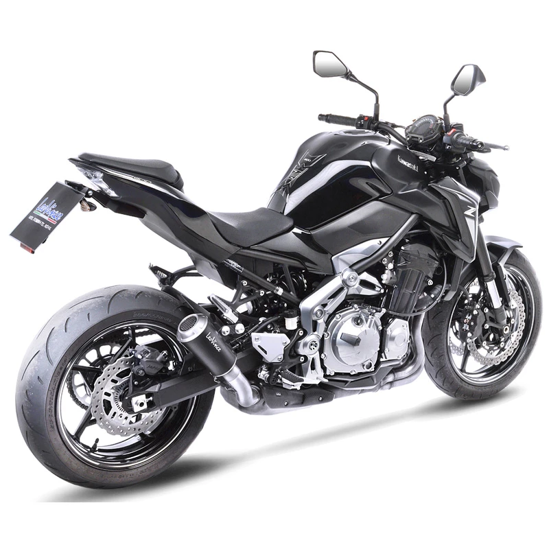 LeoVince 15204B LV-10 Black Slip-on Exhaust For Kawasaki Z900 '17-