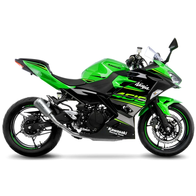 LeoVince 15218 LV-10 Stainless Slip-on Exhaust For Kawasaki Ninja 400 / Z400 (2018-) - Image 2