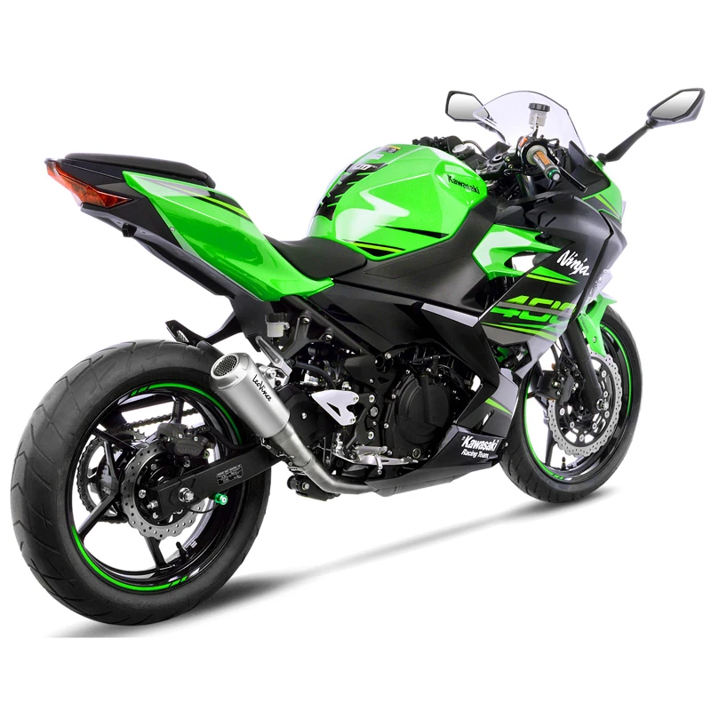 LeoVince 15218 LV-10 Stainless Slip-on Exhaust For Kawasaki Ninja 400 / Z400 (2018-)