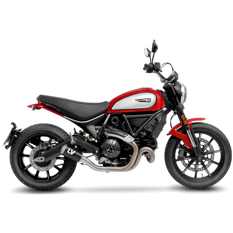 LeoVince 15250C LV-10 Carbon Slip-on Exhaust For Ducati Scrambler (2021-) - Image 2
