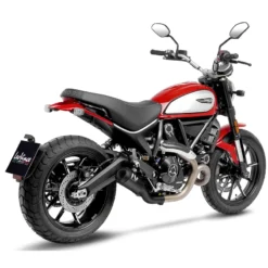 LeoVince 15250FB LV-10 Full Black Slip-on Exhaust For Ducati Scrambler (2021-)