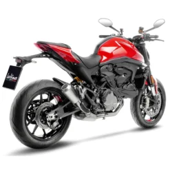 LeoVince 15260 LV-10 Stainless Slip-on Exhaust For Ducati Monster 937/+ (2021-)