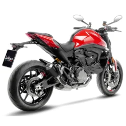 LeoVince 15260B LV-10 Black Slip-on Exhaust For Ducati Monster 937/+ (2021-)