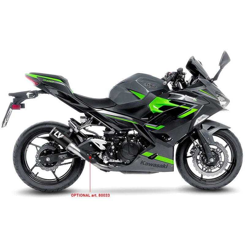 LeoVince 15400C LV Corsa Carbon Slip-on Exhaust For Kawasaki Z400/Ninja 400 '18- - Image 2