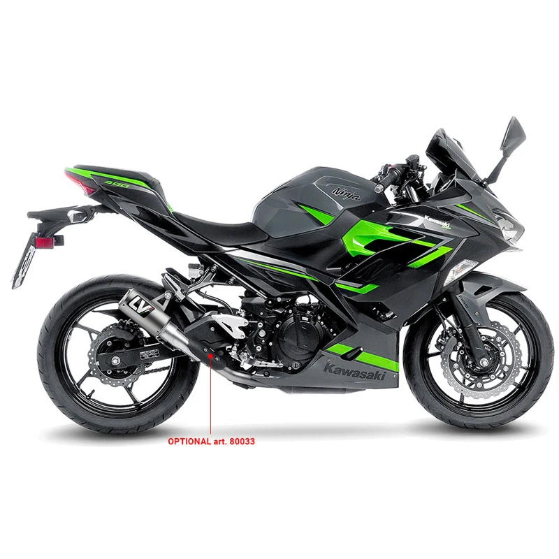 LeoVince 15400T LV Corsa Titanium Slip-on Exhaust For Kawasaki Z400/Ninja 400 '18- - Image 2