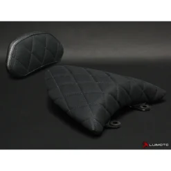 Luimoto 1312301 Passenger + Cowl Seat Cover, Suede Black For Ducati XDiavel (2016-)