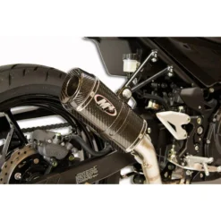 M4 KA4024 X-96 Full System Exhaust, Carbon Fiber For Kawasaki Ninja 400 (2018-)