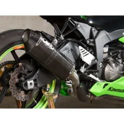 M4 KA6934 Standard Slip-On Exhaust With Carbon MC36 Muffler Kawasaki ZX-6R 636 (2013-)