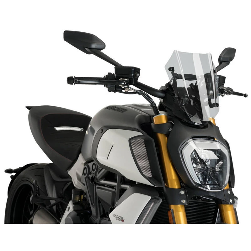 Puig 3773W New Generation Adjustable Sport Windshield For Ducati Diavel 1260/S (2019-) - Image 3