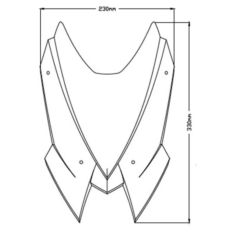 Puig 3864W New Generation Sport Windshield For Kawasaki Z650 (2020-) - Image 9