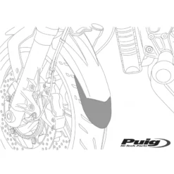 Puig 6163N Fender Extension, Front For Kawasaki ZX-14 (2010-current)