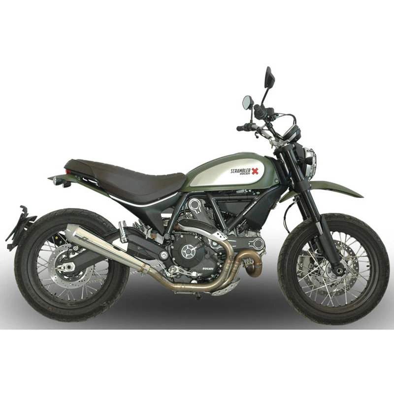 QD ADUC0490001-5 Euro 4 Max Cone Exhaust, Silver For Ducati Scrambler 800 (2017-) - Image 3