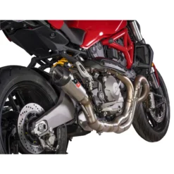 QD ADUC0520013-1 Gunshot 60 Racing Slip-on Exhaust, Titanium For Ducati Monster 1200R