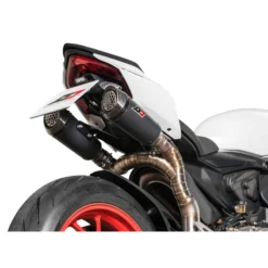 QD ADUC0630029-1 Gunshot Semi Full Exhaust, Matte Black For Ducati Panigale V2 '21-