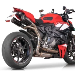 QD ADUC0630029 Euro 5 Semi Full Exhaust, Gloss Black For Ducati Streetfighter V2 '22-