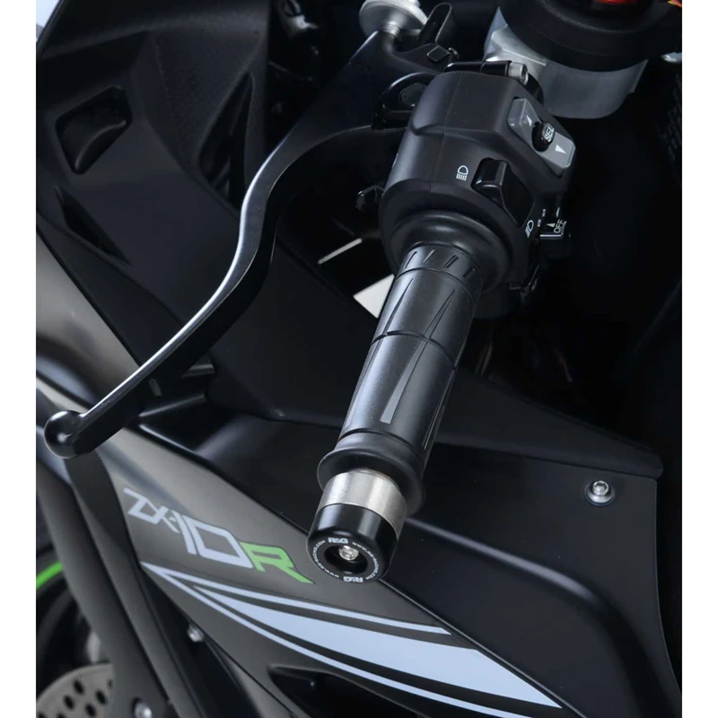 R&G BE0024BK Bar End Sliders For Kawasaki ZX-10R Ninja (2006-) & ZX-10RR (2021-) - Image 6