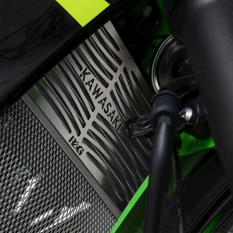 R&G BRG0014SS Branded Radiator Guard For Kawasaki Z125 Pro (2019-)